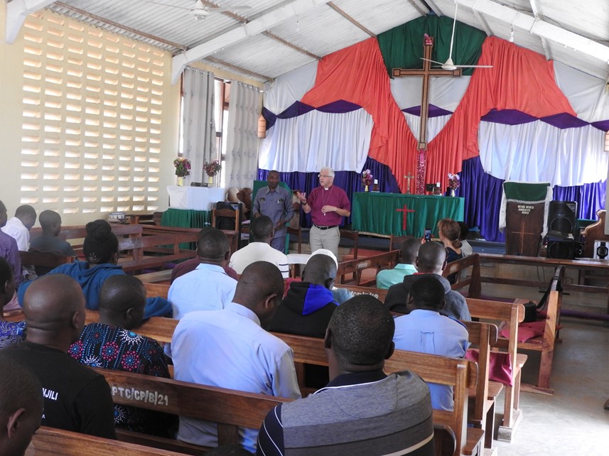 Bishop Jonathan addresses students at St Philip's Theological College