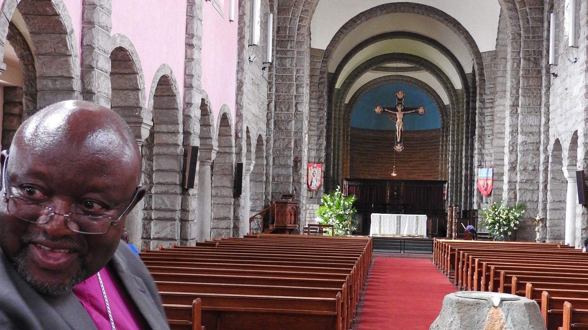 Inside the reopened Harare Cathedral